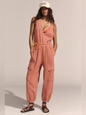 Daily Practice Cloud Rest Sleeveless V-Neck Jumpsuit